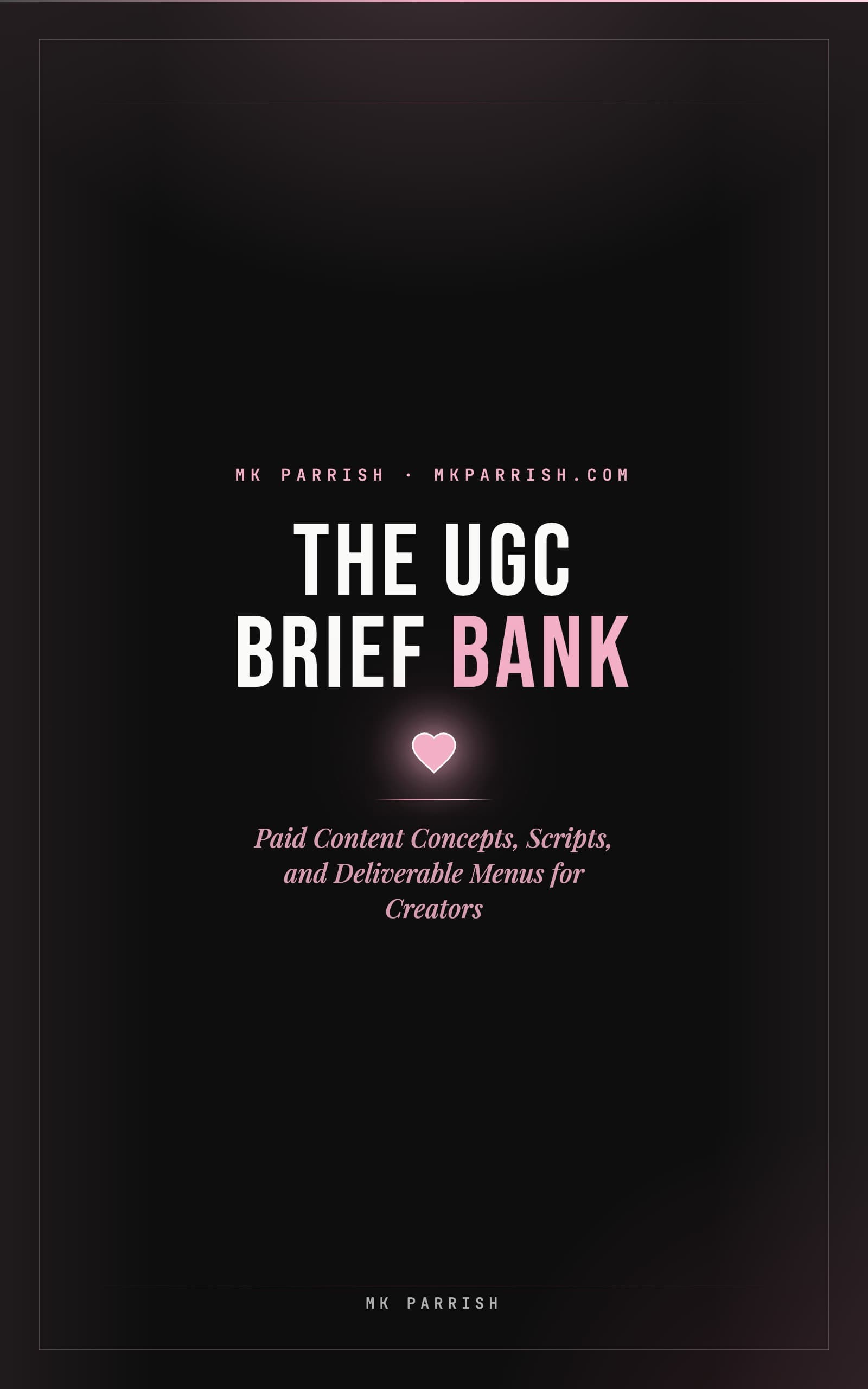 The UGC Brief Bank cover