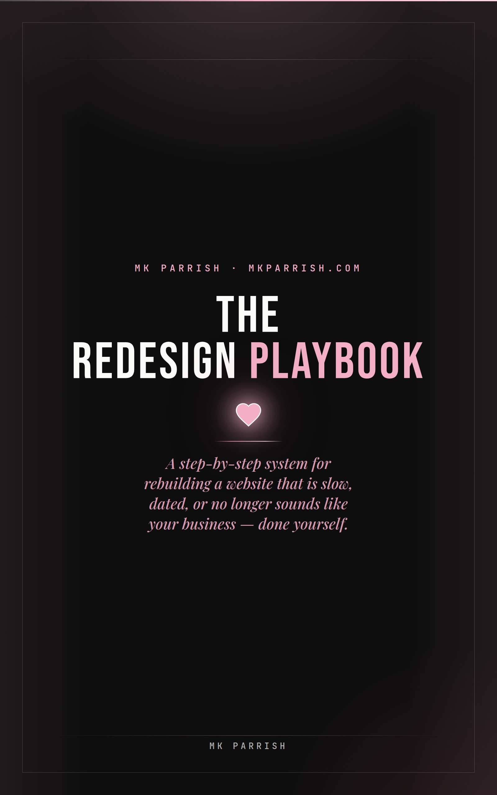 The Redesign Playbook — book cover