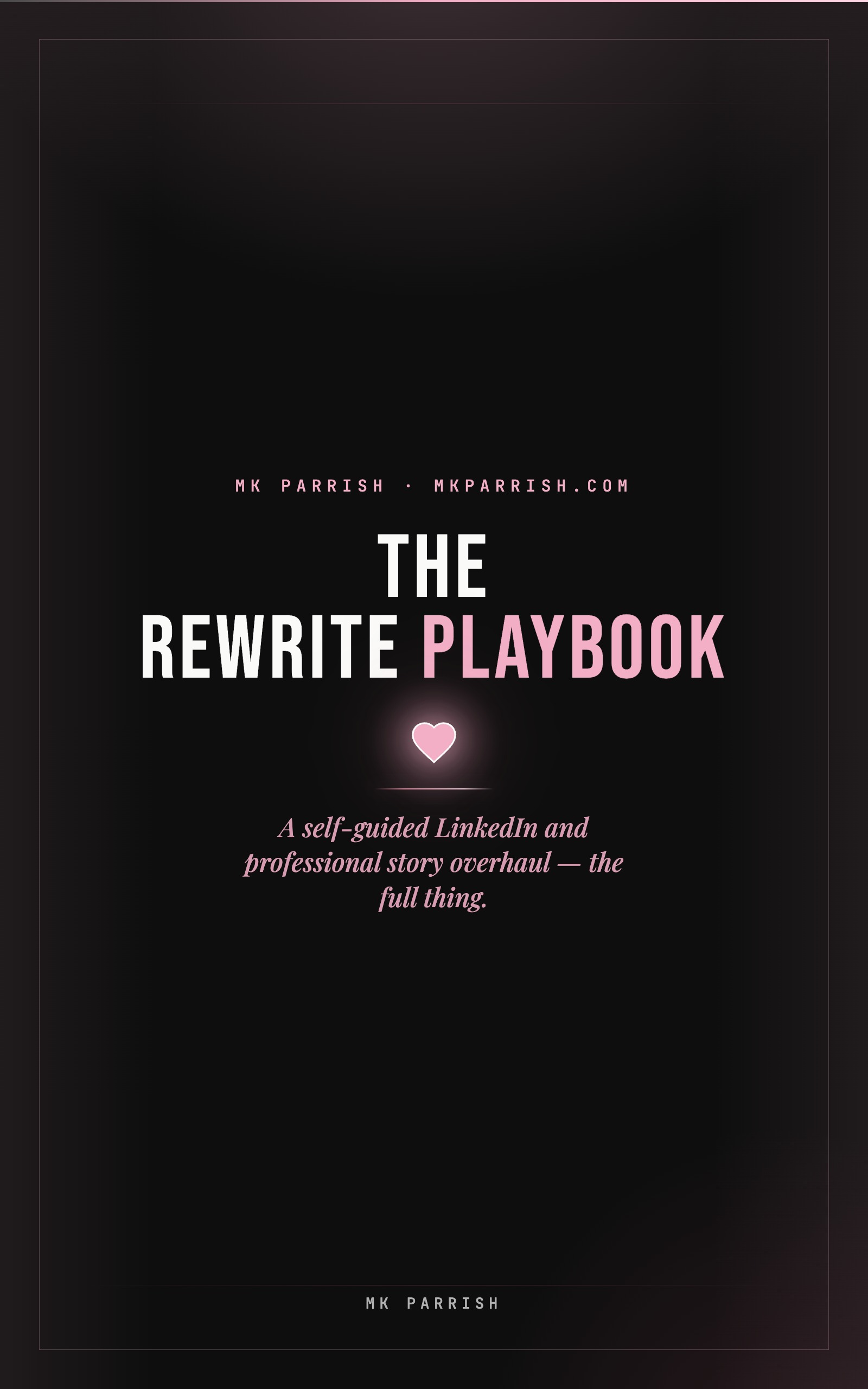 The Rewrite Playbook — book cover
