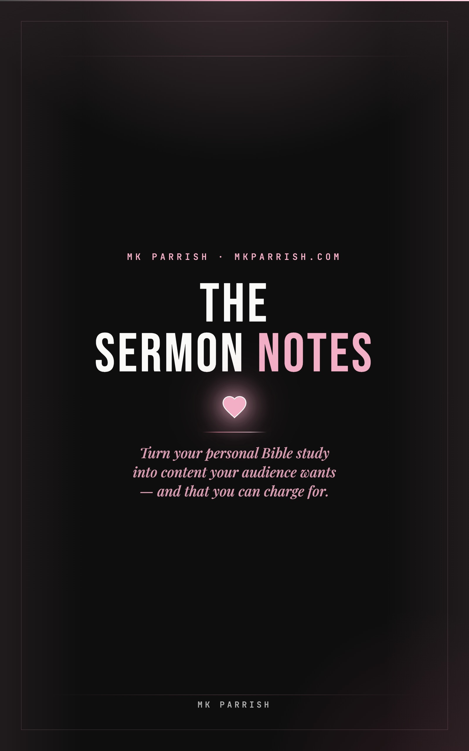 The Sermon Notes — book cover