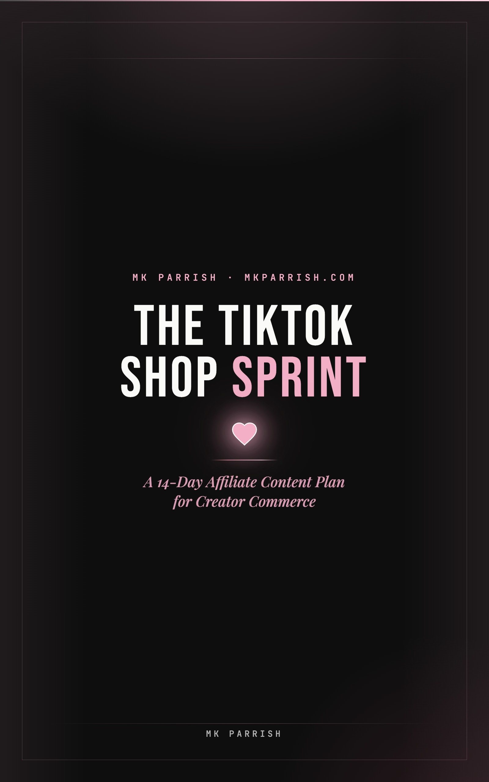 The TikTok Shop Sprint — book cover
